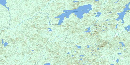 Lac Amisquioumisca Topographic map 032K08 at 1:50,000 Scale