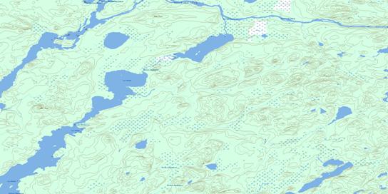 Lac Rocher Topographic map 032K09 at 1:50,000 Scale