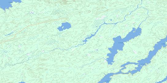 Lac Salamandre Topographic map 032K10 at 1:50,000 Scale