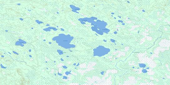 Lac Paul-Sauve Topographic map 032L01 at 1:50,000 Scale