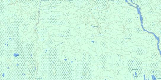 Lac Gette Topo Map 032L06 at 1:50,000 scale - National Topographic System of Canada (NTS) - Toporama map