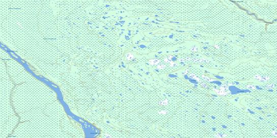 Lac Salomon Topographic map 032L14 at 1:50,000 Scale