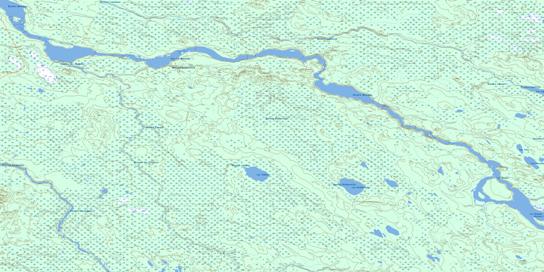 Lac Dusaux Topo Map 032L16 at 1:50,000 scale - National Topographic System of Canada (NTS) - Toporama map