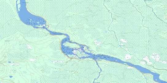 Ile D'Herbomez Topographic map 032M02 at 1:50,000 Scale