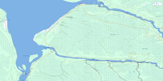 Fort-Rupert Topographic map 032M07 at 1:50,000 Scale