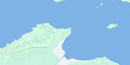 Cabbage Willows Bay Topo Map 032M11 at 1:50,000 scale - National Topographic System of Canada (NTS) - Toporama map