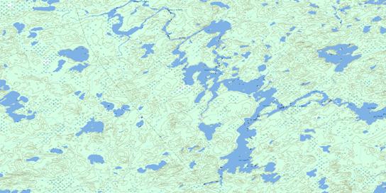 Lac Legoff Topographic map 032N01 at 1:50,000 Scale