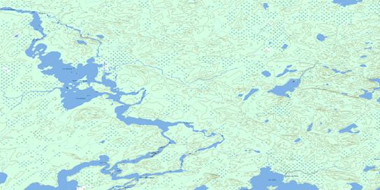 Lac Giffard Topographic map 032N02 at 1:50,000 Scale