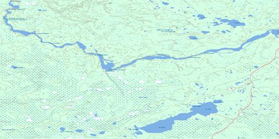 Lac Colomb Topo Map 032N04 at 1:50,000 scale - National Topographic System of Canada (NTS) - Toporama map
