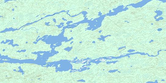 Lac Nemiscau Topographic map 032N07 at 1:50,000 Scale