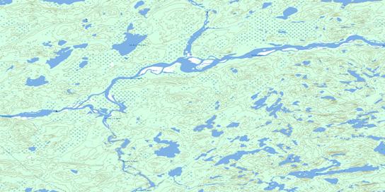 Lac De La Sicotiere Topographic map 032N08 at 1:50,000 Scale