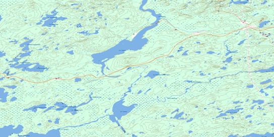 Lac Champion Topo Map 032N09 at 1:50,000 scale - National Topographic System of Canada (NTS) - Toporama map