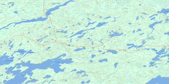 Lac Jolliet Topographic map 032N10 at 1:50,000 Scale