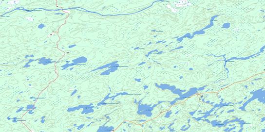 Lac Boisrobert Topo Map 032N11 at 1:50,000 scale - National Topographic System of Canada (NTS) - Toporama map
