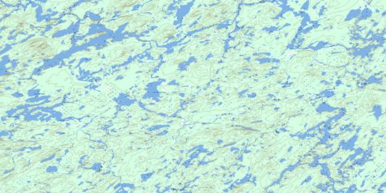 Lac Miskittenau Topo Map 032O01 at 1:50,000 scale - National Topographic System of Canada (NTS) - Toporama map