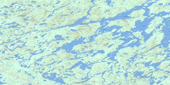 Lac Mesgouez Topographic map 032O06 at 1:50,000 Scale
