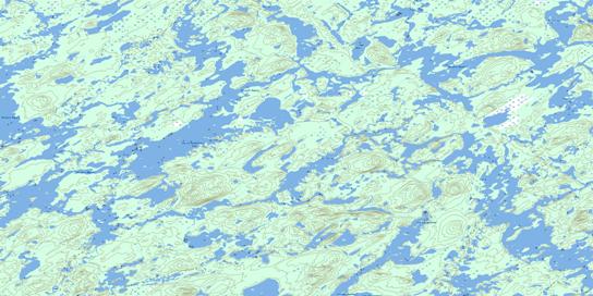 Lac La Bardeliere Topographic map 032O07 at 1:50,000 Scale