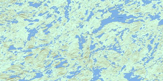 Lac Cawachagamite Topographic map 032O09 at 1:50,000 Scale
