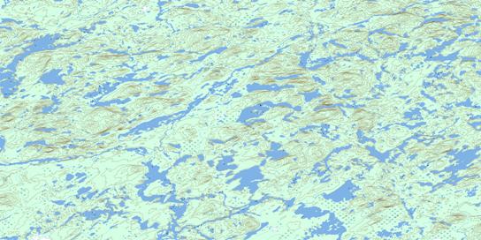 Lac Le Vilin Topographic map 032O10 at 1:50,000 Scale