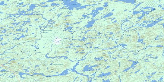 Lac Goulde Topo Map 032O11 at 1:50,000 scale - National Topographic System of Canada (NTS) - Toporama map