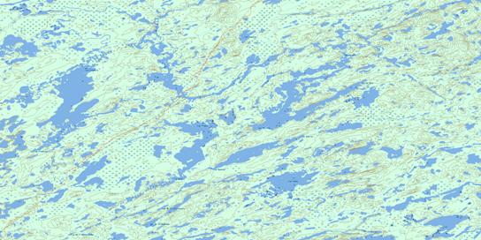 Lac Du Glas Topo Map 032O14 at 1:50,000 scale - National Topographic System of Canada (NTS) - Toporama map