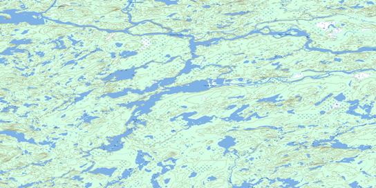 Lac De La Maree Topo Map 032O16 at 1:50,000 scale - National Topographic System of Canada (NTS) - Toporama map