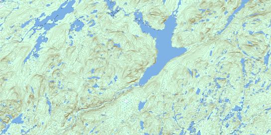 Lac Temiscamie Topo Map 032P01 at 1:50,000 scale - National Topographic System of Canada (NTS) - Toporama map