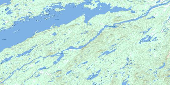 Lac Kallio Topographic map 032P02 at 1:50,000 Scale