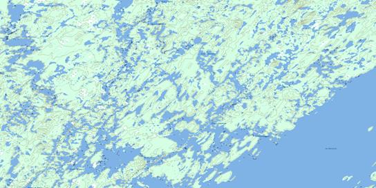 Ile Peuvereau Topo Map 032P04 at 1:50,000 scale - National Topographic System of Canada (NTS) - Toporama map