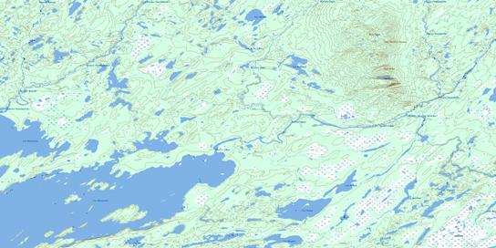 Lac Clairy Topographic map 032P07 at 1:50,000 Scale
