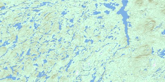 Lac Gochigami Topographic map 032P11 at 1:50,000 Scale