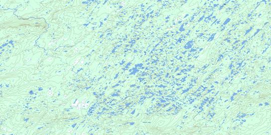Lac Hippocampe Topo Map 032P16 at 1:50,000 scale - National Topographic System of Canada (NTS) - Toporama map