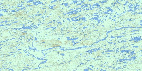 Lac Autric Topographic map 033A03 at 1:50,000 Scale