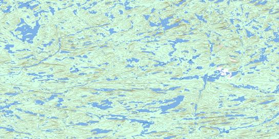 Lac Lavigne Topographic map 033A05 at 1:50,000 Scale