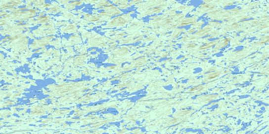 Lac Caulincourt Topo Map 033A06 at 1:50,000 scale - National Topographic System of Canada (NTS) - Toporama map