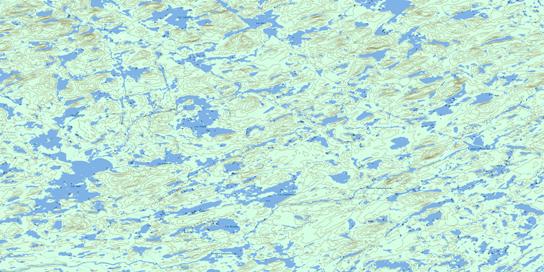 Lac Caulincourt Topo Map 033A06 at 1:50,000 scale - National Topographic System of Canada (NTS) - Toporama map