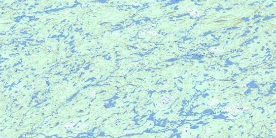 Lac Hcla Topo Map 033A09 at 1:50,000 scale - National Topographic System of Canada (NTS) - Toporama map