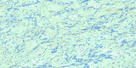 Lac H�cla Topo Map 033A09 at 1:50,000 scale - National Topographic System of Canada (NTS) - Toporama map