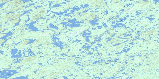 Lac Ochiltrie Topographic map 033A10 at 1:50,000 Scale