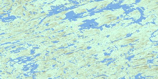 Lac Sazinou Topographic map 033A12 at 1:50,000 Scale