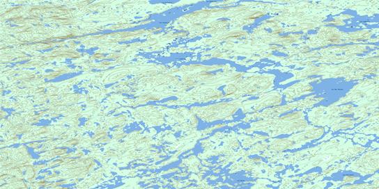 Lac Lanfranc Topo Map 033A13 at 1:50,000 scale - National Topographic System of Canada (NTS) - Toporama map