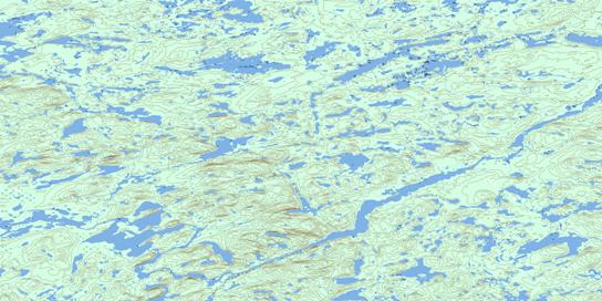 Lac Boisseau Topographic map 033A14 at 1:50,000 Scale