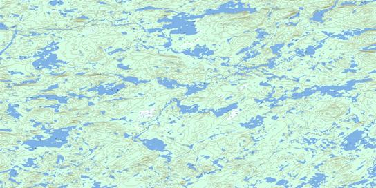 Lac Pigeon Topographic map 033A15 at 1:50,000 Scale