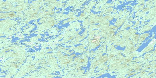 Lac Emmanuel Topographic map 033A16 at 1:50,000 Scale