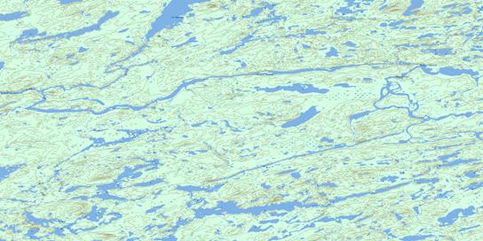 Gorge Prosper Topo Map 033B02 at 1:50,000 scale - National Topographic System of Canada (NTS) - Toporama map