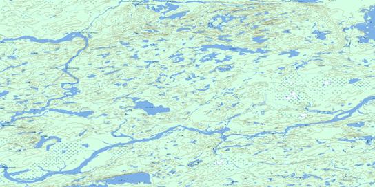 Lac Natel Topographic map 033B04 at 1:50,000 Scale