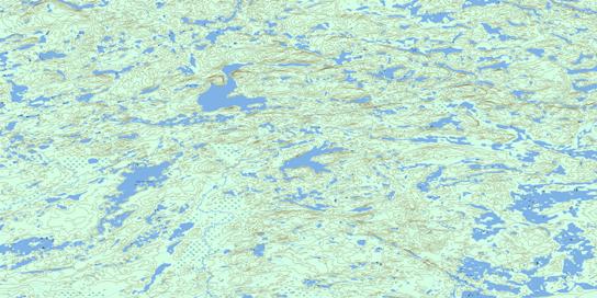 Lac Le Caron Topo Map 033B05 at 1:50,000 scale - National Topographic System of Canada (NTS) - Toporama map