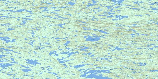 Lac Cadet Topo Map 033B11 at 1:50,000 scale - National Topographic System of Canada (NTS) - Toporama map