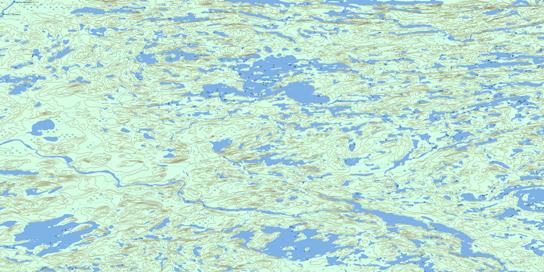 Lac Gladman Topo Map 033B12 at 1:50,000 scale - National Topographic System of Canada (NTS) - Toporama map