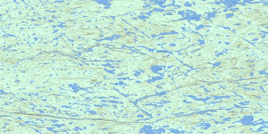 Lac Miramon Topographic map 033B15 at 1:50,000 Scale